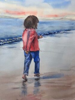 Alix Sullivan "Cant-Catch-Me" Watercolor