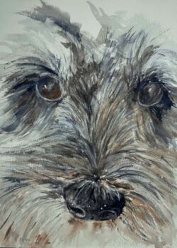 Alix Sullivan "My-Eyes-on-You" Watercolor