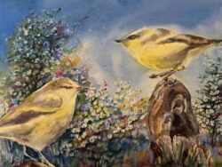 Alix Sullivan "Visiting" Watercolor