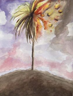 Denise Zasadny "LA Fires" Watercolor