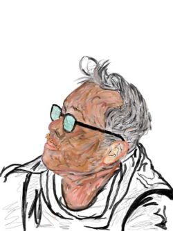 Lauri Moyle "Oscar Looking Up" Digital Image