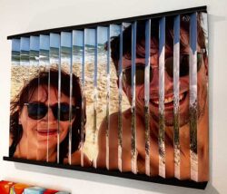 Leslie Lawson Dirgo "3D Photo Collage of Lovers At The Beach" Photography