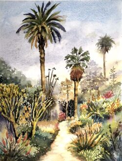 Sandy Winkler "Desert Garden" Watercolor