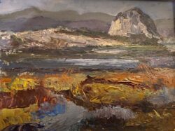 Carol Taylor "Morro Rock, Plein Air" Oil