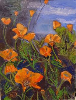 Carol Taylor "Poppy Springtime at HB Central Park" Oil