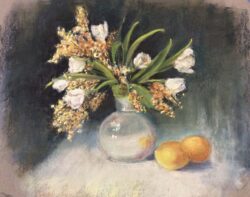 Liberty Dickinson "Floral Bouquet" Pastel