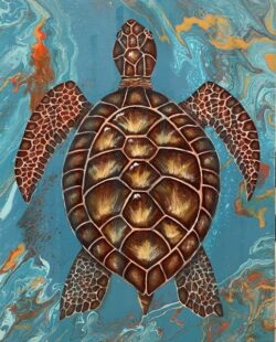 Margarita De Jesus "Turtle's Back" Mixed Media