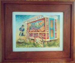 Susan Rapske "Medicine Show Wagon" Watercolor