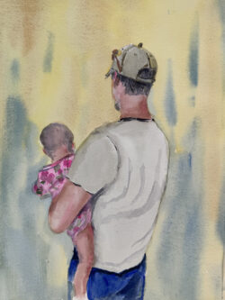 Alexandra Sullivan "Gone-for-a-walk" Watercolor