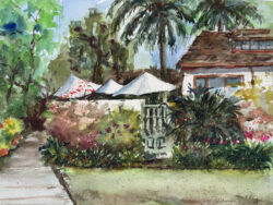 Alexandra Sullivan "Rancho-garden" Watercolor