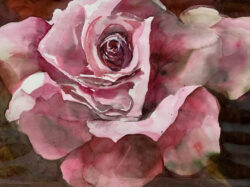 Betty Viers "Pink Memory" Watercolor