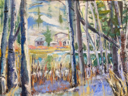 Carol Taylor "Thanksgiving at June Mountain" Acrylic