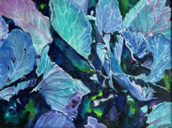 Carrol Wolf "Cabbage Dance" Watercolor