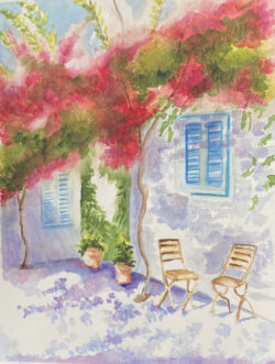 Denise Zasadny "Greece Retreat" Watercolor