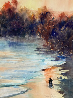 Joan Boryta "Melodrama" Watercolor