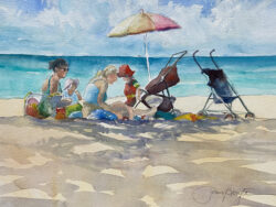 Joan Boryta "Play-Date" Watercolor