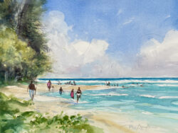 Joan Boryta "Sand Sun" Watercolor