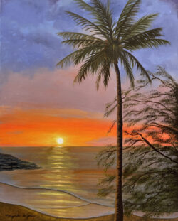 Margarita de Jesus "Wailea Beach Sunset" Oil