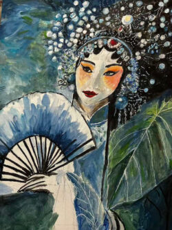 Marian Li "Beijing Opera" acrylic