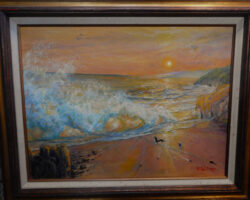 Pat Edep "Red Sunset" Oil