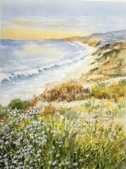 Sandy Winkler "So Cal Coast" Watercolor