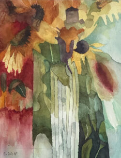 Stanley Wolf "A Vase By Any Other Name" Watercolor
